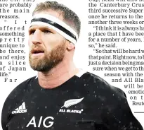  ??  ?? Kieran Read