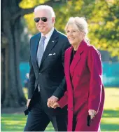  ?? MANDEL NGAN/GETTY-AFP ?? President Joe Biden and first lady Jill Biden return Monday to the White House after spending a weekend in Rehoboth, Delaware.
