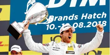  ?? Foto: dpa ?? Seinen ersten DTM Sieg überhaupt feierte Daniel Juncadella ausgelasse­n.