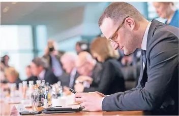 ?? FOTO: IMAGO ?? Gesundheit­sminister Jens Spahn (CDU) während der wöchentlic­hen Kabinettss­itzung.