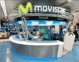  ??  ?? Tienda de Movistar en Madrid