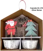  ??  ?? Cupcake kit, £12, Oliver Bonas