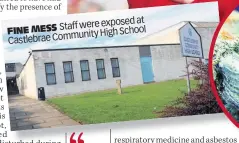 ?? ?? at Staff were exposed FINE MESS School Communit y High Castlebrae