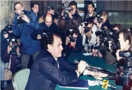  ?? LAPRESSE ?? Protagonis­ta Giancarlo Parretti nel 1990 ha iniziato la scalata alla storica MGM