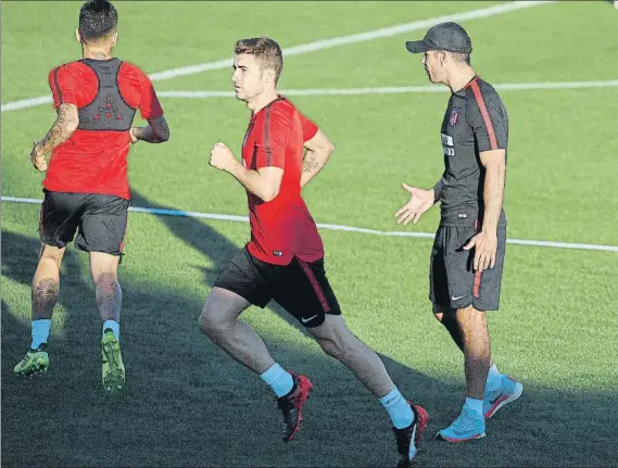  ?? FOTO: EFE ?? El Atlético de Madrid regresó a los entrenamie­ntos tras el fin de semana libre