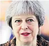  ??  ?? UNACCEPTAB­LE Mrs May