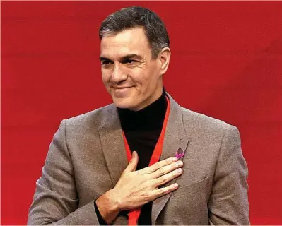  ?? ?? El presidente del Gobierno, Pedro Sánchez.