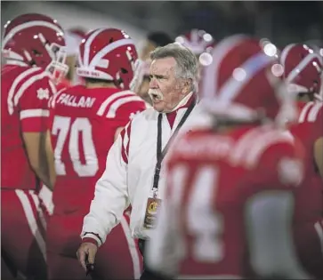  ?? Allen J. Schaben Los Angeles Times ?? ACCORDING TO sworn testimony from a former Mater Dei athletic director, football coach Bruce Rollinson made it clear he wouldn’t make the time to monitor what was going on with hazing rituals in his locker room.