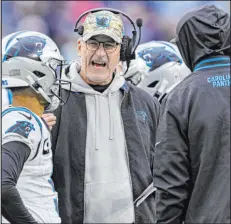  ?? Wade Payne The Associated Press ?? Coach Frank Reich was hired by the Carolina Panthers to guide quarterbac­k Bryce Young, but it hasn’t gone well for the No. 1 overall draft pick.