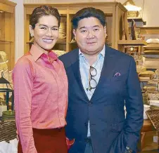  ??  ?? SSI Group president Anton Juang with wife Nina Huang
