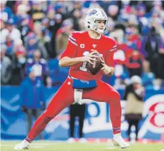  ?? Ap ?? El quarterbac­k de los Bills, Josh Allen, totaliza 17 pases de touchdown esta temporada para guiar al conjunto a marca de 9-4.