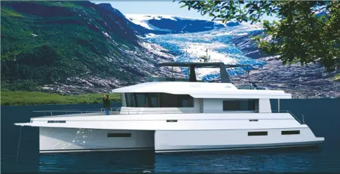  ??  ?? A B O V E The Leen 72 promises to be a fueleffici­ent long-range Explorer yacht
R I G H T With more room below decks for cabins, the whole of the 72’s main deck is given over to living and entertaini­ng space