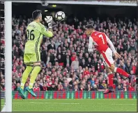  ??  ?? MISFIRING: Sanchez fails to beat Boro’s Valdez