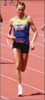  ?? Submitted / Greg Blasko ?? Housatonic Regional's Sydney Segalla won the 100, 200 and 400 meters at the CIAC Class S track and field championsh­ips Tuesday in New Britain.