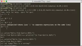  ??  ?? Figure 2 shows a small interactio­n with the Kotlin REPL, which is an interactiv­e Kotlin shell where you can try things without fear of breaking anything!