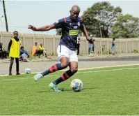  ?? FACEBOOK PAGE Picture: FC RAVENS ?? FLYING HIGH: FC Ravens captain Aluncedo Mazwi in action.