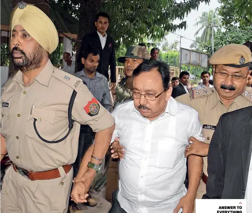  ??  ?? ANSWER TO EVERYTHING APSC chairman Rakesh Paul after his arrest