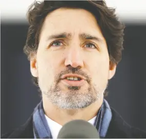  ?? Blair Gable / Reuters ?? Prime Minister Justin Trudeau committed more than $1 billion to COVID-19 research on Thursday, with some of the cash aimed at
potential drug treatments and vaccines.