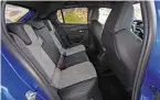  ??  ?? INTERIOR Space is no better than average for the supermini class, unfortunat­ely. Two six-foot occupants will feel slightly hemmed in, and things will become pretty intimate if you try to carry a third person in the rear seat