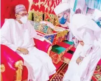  ??  ?? President Buhari with his son, Yusuf