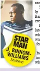  ??  ?? STAR MAN J.
BINNOM -WILLI
AMS Southe
nd