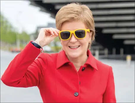  ?? ?? Nicola Sturgeon has her eyes on a second independen­ce referendum as a new poll suggests support for a vote within five years has risen to 55%