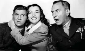  ??  ?? A prophetic edge ... Eddie Bracken, Ella Raines and William Demarest in Hail the Conquering Hero. Photograph: Ronald Grant