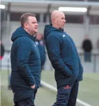  ?? ?? Neil Baker and Jon Underwood are hoping the Rebels will rise to the occasion in their FA Trophy fourth round tie with York City.