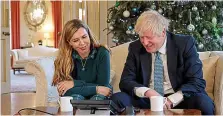  ?? PICTURE: ANDREW PARSONS/NO.10 ?? ‘Civil war’: Boris Johnson and Carrie Symonds are said to have ignored advice not to accuse the former aide