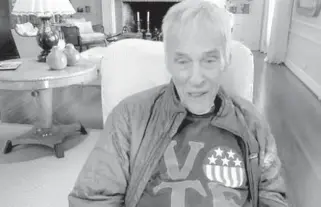  ?? ANTHONYMAN/SOUTH FLORIDASUN SENTINEL ?? Burt Bacharach, the legendary musical artist, is involved in politics at age 92. He appeared in a Zoom video conference with Florida seniors for Joe Biden on Thursday.