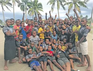  ?? Photo: Anasilini Natoga ?? Kadavu Kaji players at Marcellin Primary School, Vatuwaqa on August 11, 2018.