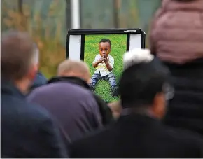  ?? ?? A vigil for Awaab Ishak outside Rochdale Council this week