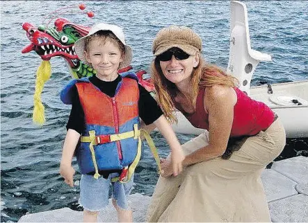  ?? BRIAN JEROME- FACEBOOK/ THE CANADIAN PRESS ?? Ryan Alexander Lovett is shown with his mother Tamara Lovett. Lovett was sentenced to three years in prison. Her son “died an excruciati­ng, unnecessar­y death,” said Justice Kristine Eidsvik during sentencing.