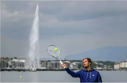  ?? AFP/VNA Photo ?? RARING TO GO: Daniil Medvedev is back in action in Geneva following a
hernia operation.