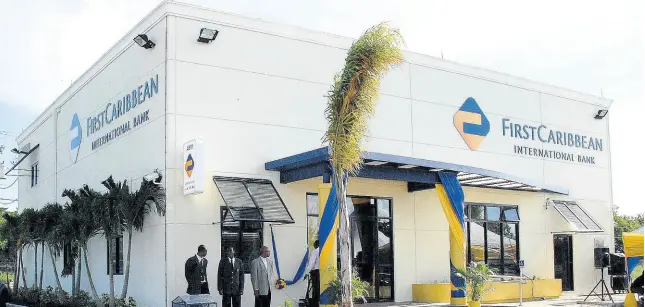  ?? FILE ?? A branch of CIBC FirstCarib­bean Internatio­nal Bank in Kingston, Jamaica.