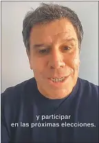  ??  ?? PRESENTE Y PASADO. Grabó un video para explicar su decisión. Se difundió una foto suya a los 14 años en un acto de Raúl Alfonsín.