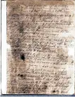  ?? SPECIAL TO THE EXAMINER ?? A page from Martha BallardâÄô­s diary. Transcribi­ng and interpreti­ng the diary was a superb accomplish­ment by historian Laurel Thatcher Ulrich.