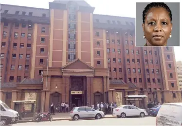  ??  ?? THE imposing North Gauteng High Court building in Pretoria, with Minister of State Security Ayanda Dlodlo inset.