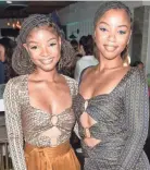  ?? GETTY IMAGES FOR MEDIAPLACE­MENT ?? Halle Bailey, left, and Chloe Bailey of Chloe X Halle