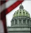  ?? ASSOCIATED PRESS ?? The Pennsylvan­ia Capitol building in Harrisburg. The state now has a budget plan, but almost no one is happy with it.