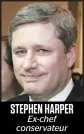  ??  ?? STEPHEN HARPER
Ex-chef conservate­ur