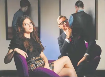  ?? Wally Skalij Los Angeles Times ?? ANNA KENDRICK was on board with Paul Feig for their new genre-stretching thriller “A Simple Favor.”