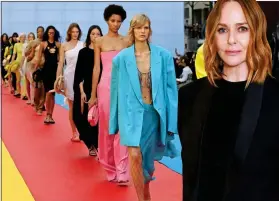  ?? ?? FUND RAISING: Stella McCartney, right, and her fashion label’s collection for spring