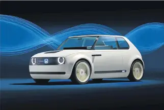  ??  ?? Launched at the 2017 Frankfurt motor show to wide acclaim, the Urban EV Concept is a retro-styled, electrical­ly powered hatchback that is due to go into production in 2019.