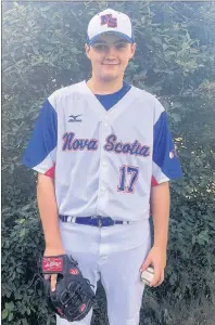  ?? SUBMITTED PHOTO/MARK HANRAHAN ?? Parker Hanrahan of Glace Bay will suit up for Team Nova Scotia at the 2018 15U Boys Ray Carter Cup National Championsh­ip next week in Oshawa, Ont. The 15-year-old is the lone Cape Breton player on this year’s team.