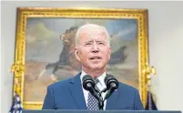  ?? SUSAN WALSH THE ASSOCIATED PRESS ?? G7 leaders were not able to persuade President Joe Biden to extend the American deadline for withdrawal.