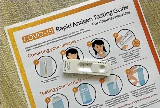  ?? ?? Rapid antigen tests (Rats) will be sold by retailers from next week.