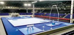  ??  ?? The historic Rizal Memorial Coliseum, after a six-month renovation, has been transforme­d into the gymnastics venue for the 30th SEA Games. (PSC Images)