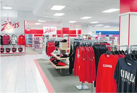  ?? HUDSON’S BAY COMPANY ?? A Zellers pop-up store inside the Hudson’s Bay store at the Burlington Centre in Burlington, Ont., was opened last summer. Hudson’s Bay said it plans a second Zellers pop-up store in Quebec.