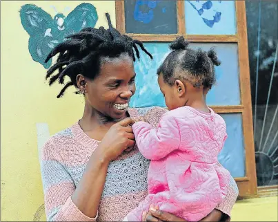  ?? Picture: RANDELL ROSKRUGE ?? HOME SWEET HOME: The Children's Court has ruled that Phumza Kadeni is a fit mother after a 10-month custody battle with her former employer